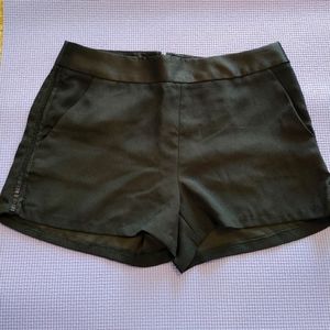 Women's black dress shorts, size 4